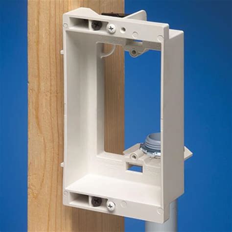 recessed junction box wall|1 gang recessed outlet box.